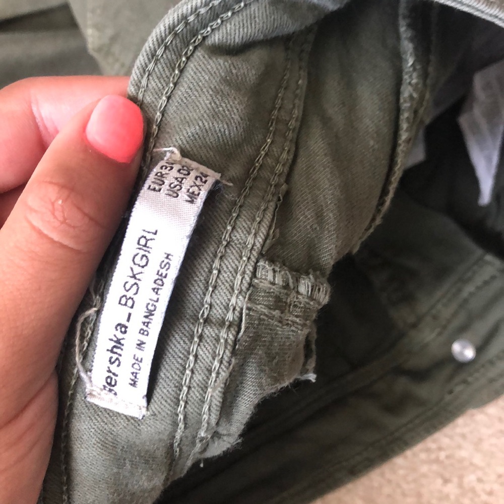 Army green skinny jeans - Picture 3 of 3